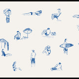 Blue Beach People (Landscape)