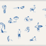 Blue Beach People (Landscape)