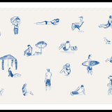Blue Beach People (Landscape)