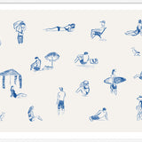 Blue Beach People (Landscape)
