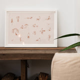 Blush Beach People (Landscape)